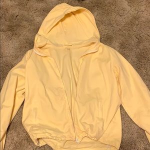 Yellow bomber type jacket